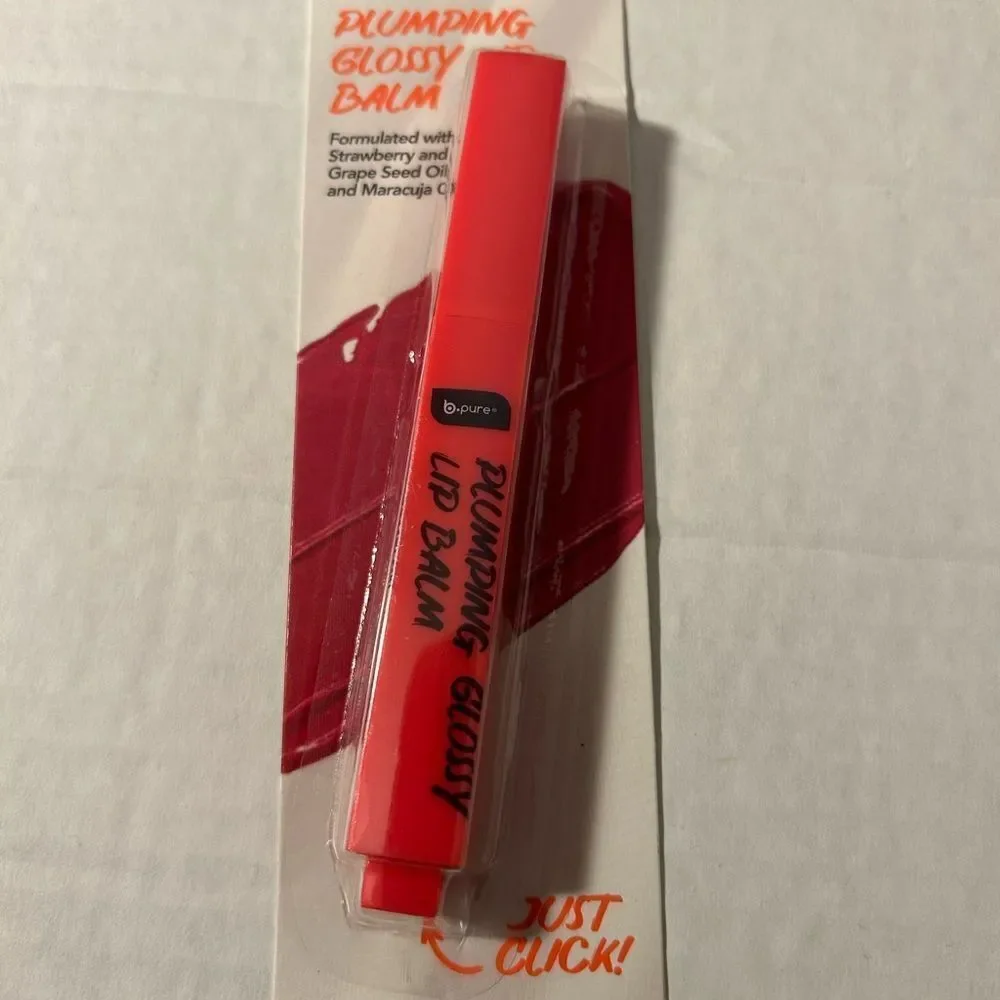 🛍️ 2pk B Pure Watermelon Red Plumping Glossy Lip Balm Strawberry Grape💥